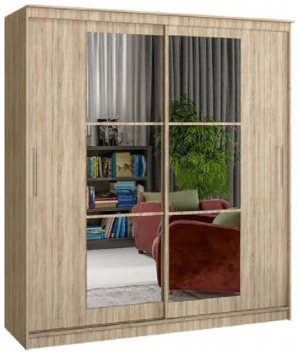 Шкаф-купе Элегант 3 1500 (Ясень шимо темный)