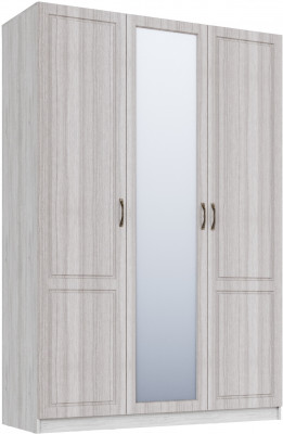 Шкаф 3-х створчатый Апполия, Ясень анкор светлый/Сандал белый
