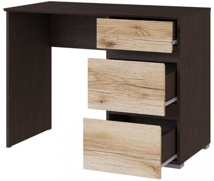 Плейона Стол косметический венге/дуб делано