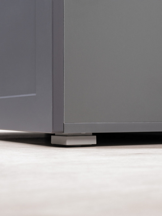 Остин Прихожая 75, цвет серый графит/дуб крафт золотой, ШхГхВ 240х54,3х229,6 см., универсальная сборка