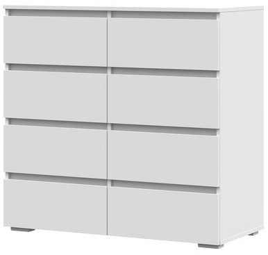Хелен КМ 04 Комод 8 ящиков (1002х958х460) белый/белый