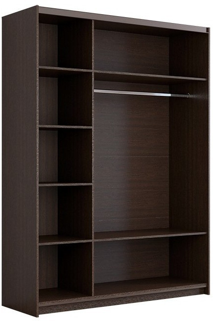 Шкаф-купе Иннэс-5 1400 Ф1/Ф1, Белый глянец