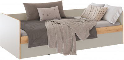 Кровать 0,9 Асцелла с ПМ, Кашемир/Крафт золотой