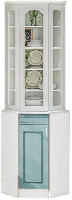 Буфет Констанция угловой (Белый матовый)