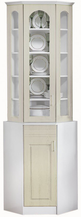 Буфет Констанция угловой (Белый матовый)