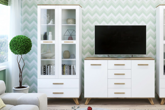 Шкаф-витрина 800 Вега Скандинавия