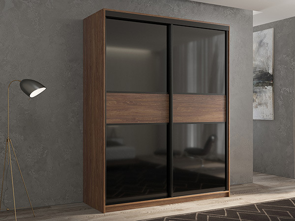 Шкаф-купе Кааппи 12 Морское Дерево Винтаж 140х60х230 см