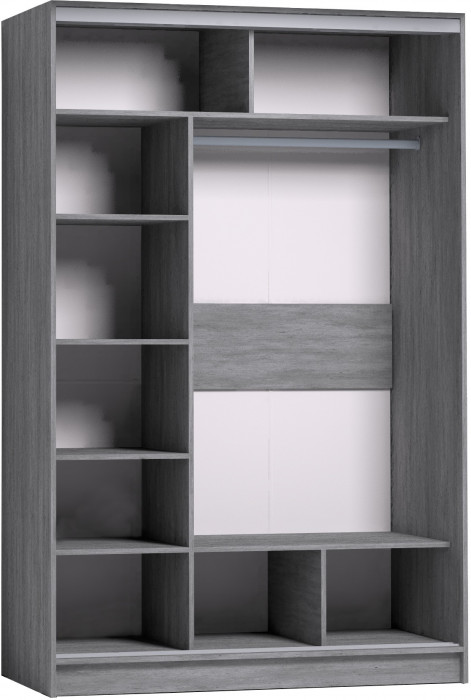 Шкаф-купе с зеркалом Strike 1350 Atelier светлый