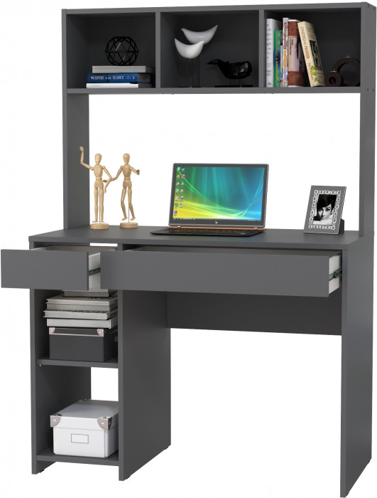 компьютерный стол Комфорт 12.77F, тёмно-серый