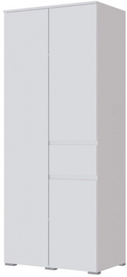 Плейона Шкаф 2-х створчатый белый