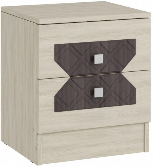 Модульная спальня Николь, композиция 1, Ясень Шимо/Лиственница темная