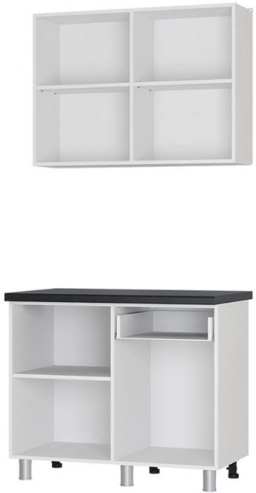 Кухня "Ева" (МБ) Правила дома/цемент светлый