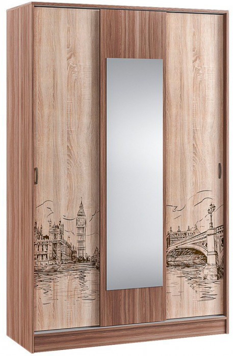 Шкаф-купе Орион ясень шимо/дуб сонома