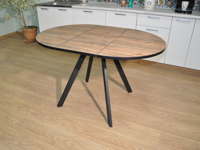 Обеденная группа Нарди / Стул Х 4 шт. / Дуб Веллингтон/черный / бид 08