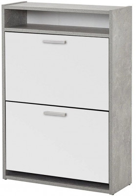 Обувница Комфорт К-2 Бетон / Белый