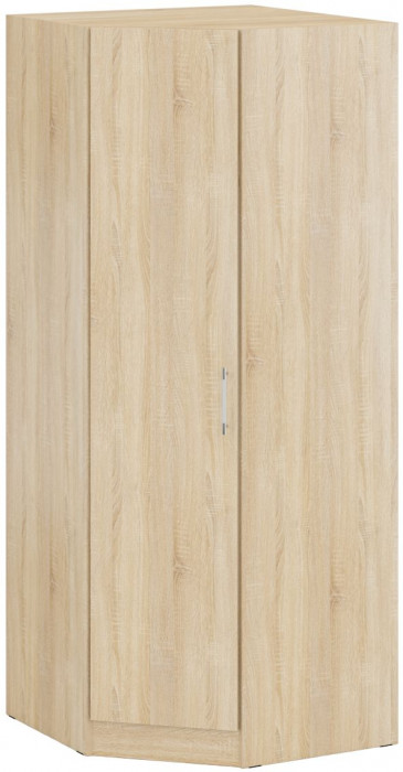 Кровать 1600 + Шкаф угловой Стандарт, цвет дуб сонома, ШхГхВ 163,5х203,5х70 + 81,2х81,2х200см., сп.м. 1600х2000 мм., без матраса, основание есть