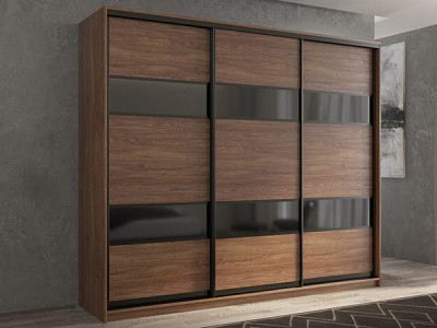 Шкаф-купе Кааппи 7 Морское Дерево Винтаж 240х45х230 см