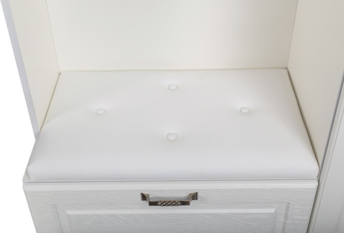 Ливерпуль Шкаф многоцелевого назначения 13.21, ясень ваниль/белый