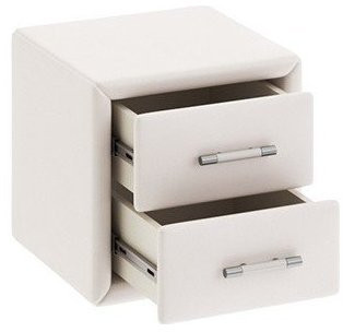 Элис Тумба прикроватная с мягкой обивкой  тип 1 (Светлая)