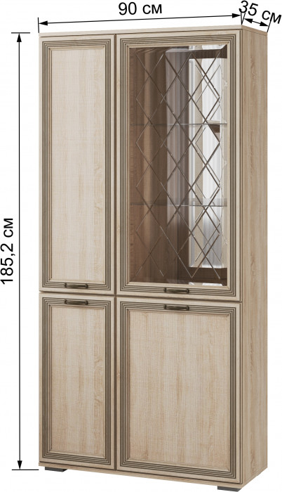 Модульная гостиная Ливорно, набор 5, Дуб сонома