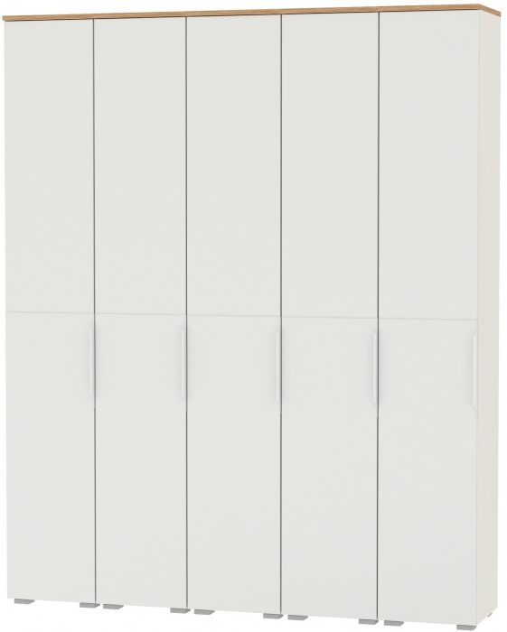 Октава Набор шкафов 46, белый шагрень/дуб крафт золотой/фасады МДФ белый шагрень