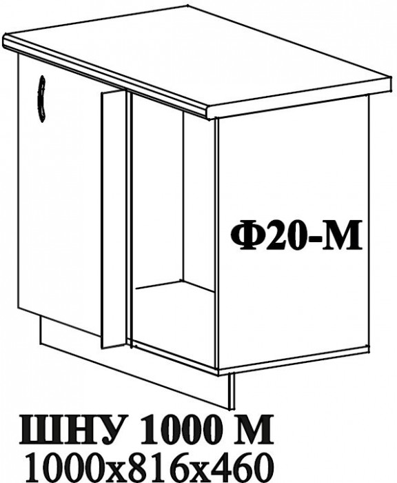 Ф-20-М Мария (ШНУ 1000 М) МДФ белый