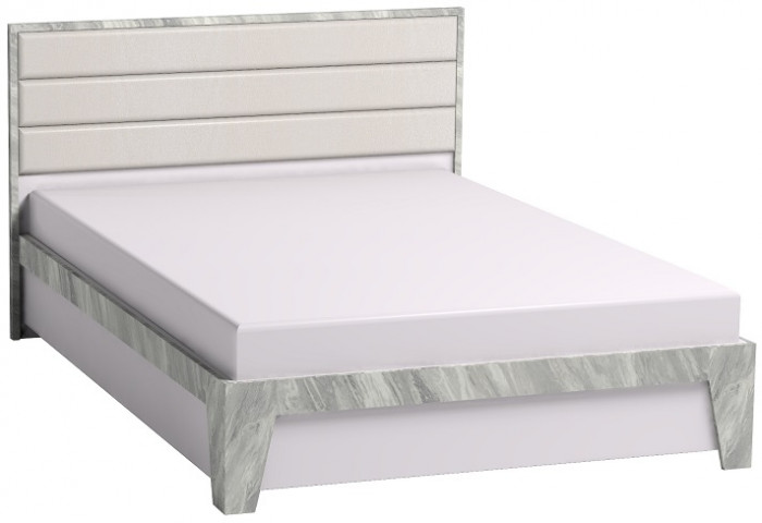 Кровать с ортопедическим основанием (дерево) Айрис 308 Люкс 140х200, статуарио