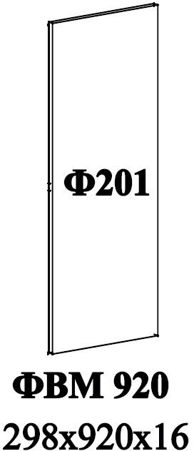 Ф-201 Альфа Фальшпанель (верхние модуля 920) холст белый