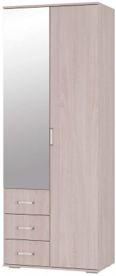 &quot;Белла&quot; шкаф 2-х створчатый (800х2120х470) ясень белый