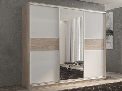 Шкаф-купе Кааппи 10 Кастелло Серый 240х45х230 см