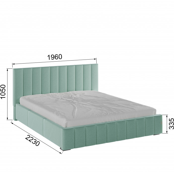 Нега Кровать интерьерная 180 мятный, ПМ