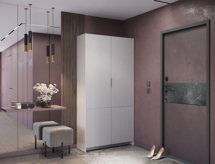 Шкаф 2-х створчатый "Пандора" ШК-01, Кашемир/МФ03