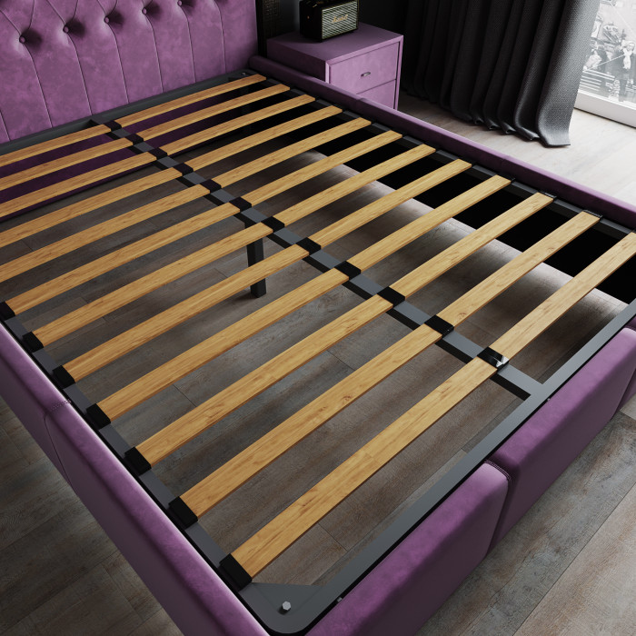 Октавия Кровать интерьерная 180 бежевый ромб, ортопед