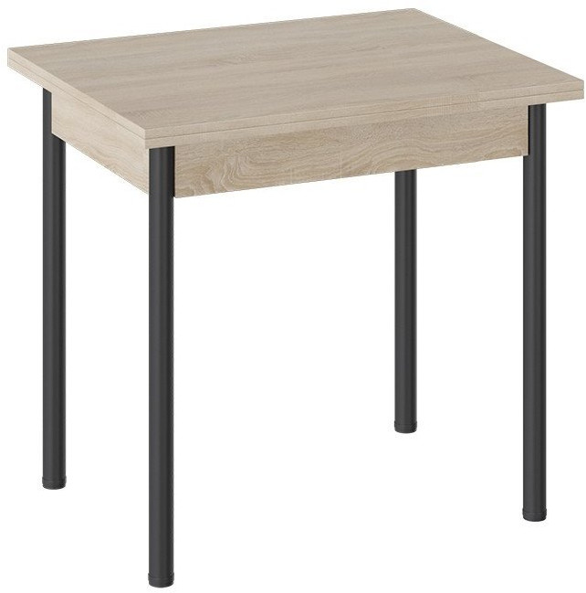 Родос Тип 2 стол с опорой d40 (Черный муар/Ателье темный)