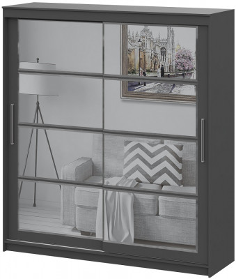 Шкаф-купе №3 2,0м Графит серый