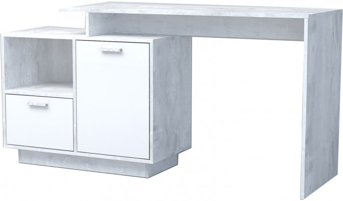 Эго Стол Ст-2 ПД (Глянец Белый/Дуб Крафт Золотой)