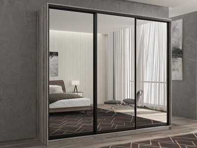 Шкаф-купе Кааппи 1 Эвок Окаменелый 230х45х230 см