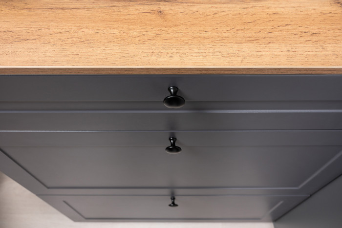 Остин Прихожая 35, цвет серый графит/дуб крафт золотой, ШхГхВ 160х54,3х229,6 см., универсальная сборка