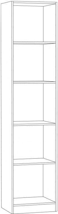 Ливерпуль Шкаф-пенал + карниз, ясень ваниль/белый