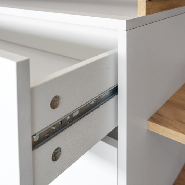 Бэль № 06, цвет дуб крафт золотой/белый премиум, ШхГхВ 131,4х43х180 см., НЕ универсальная сборка