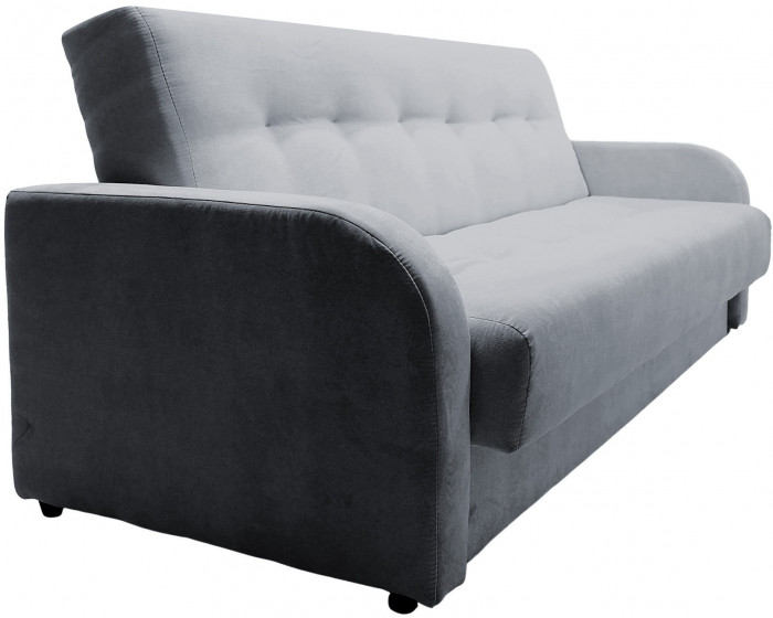 Диван-книжка ЛОНДОН серый 140 ЛЮКС, пружинный блок Боннель