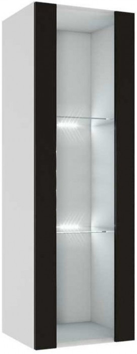 Модульная гостиная Флорис, композиция 1 (Черный глянец, Белый)