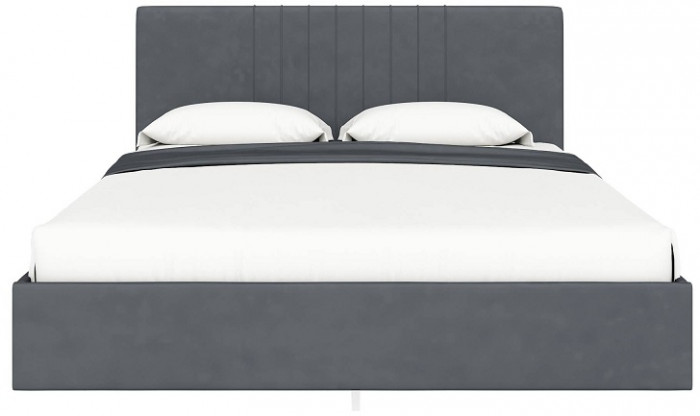 Кровать с латами Соло 140*200, Графит