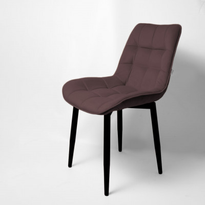 Стул &quot;Бостон&quot; черный матовый Velutto 36 какао