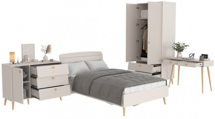 Афина Спальня 06-1200, кашемир серый