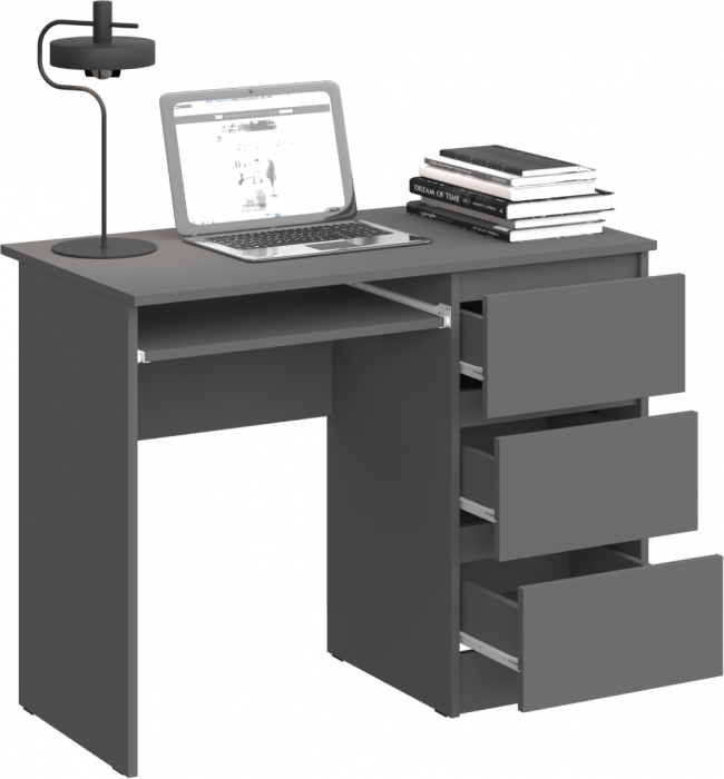Челси Стол письменный, графит (Графит, Графит)
