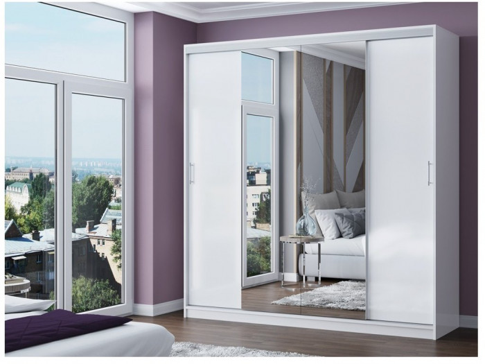 Шкаф-купе Альянс-3 ЛДСП (Венге / Ясень шимо светлый)