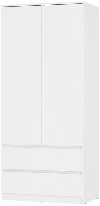 Симпл ШК-03 шкаф 2-х створчатый белый