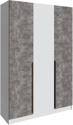 Шкаф Мадрид (1,5) без зеркала, Белый/Ателье светлое