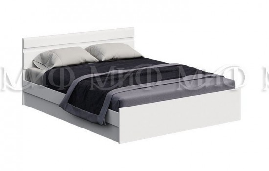 Нэнси New МДФ Кровать 160 (Белый глянец)